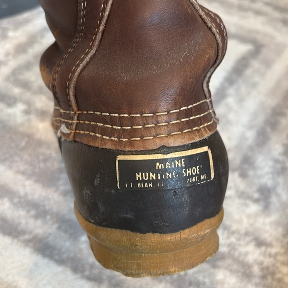 16” LL Bean vintage made USA Maine Hunting Store lace up boots waterproof 11 - Picture 11 of 17
